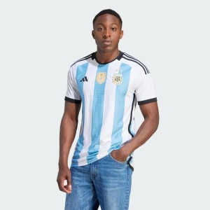 Jersey Argentina 2022 3 Stars Home Adidas Football Stadium Kit White / Blue | Jersey-165