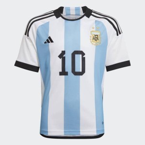 Jersey Argentina 2022 Messi Home Adidas Football Stadium Kit White / Blue | Jersey-164