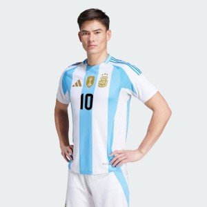 Jersey Argentina 2024 Messi Home Adidas Football Match Kit White / Blue | Jersey-156