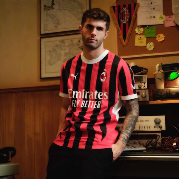 Jersey AC Milan 2024/25 Home Match Puma Football Kit Red / Black | Jersey-509