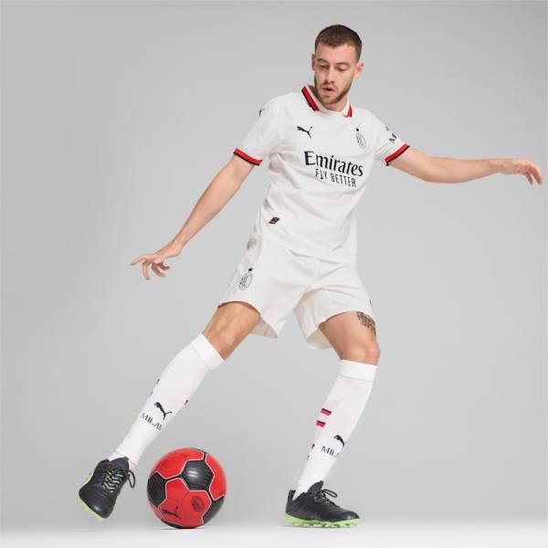 Jersey AC Milan 2024/25 Home Match Puma Football Kit White / Black / Red | Jersey-513