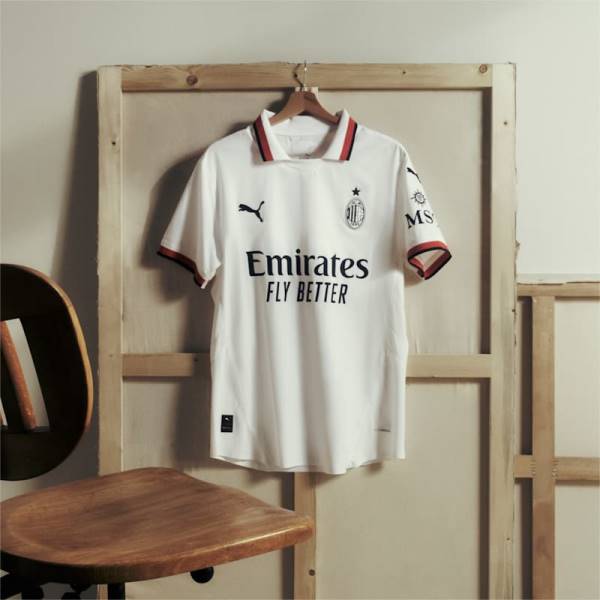 Jersey AC Milan 2024/25 Home Match Puma Football Kit White / Black / Red | Jersey-513