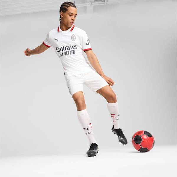 Jersey AC Milan 2024/25 Home Stadium Puma Football Kit White / Black / Red | Jersey-514