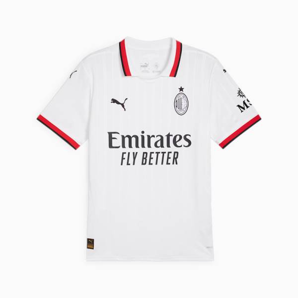 Jersey AC Milan 2024/25 Home Stadium Puma Football Kit White / Black / Red | Jersey-514