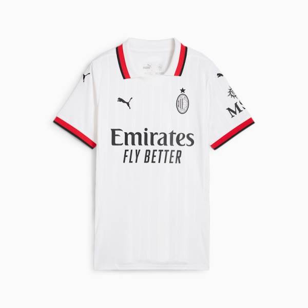 Jersey AC Milan 2024/25 Home Stadium Puma Football Kit White / Black / Red | Jersey-515