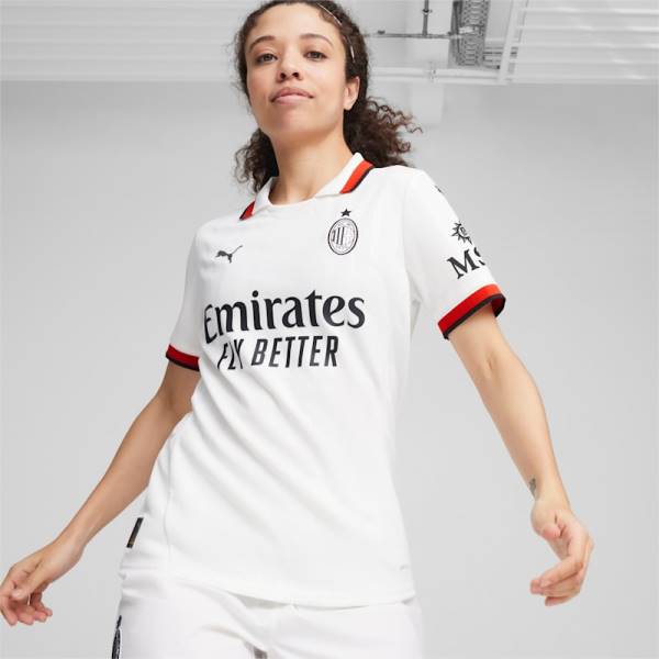 Jersey AC Milan 2024/25 Home Stadium Puma Football Kit White / Black / Red | Jersey-515