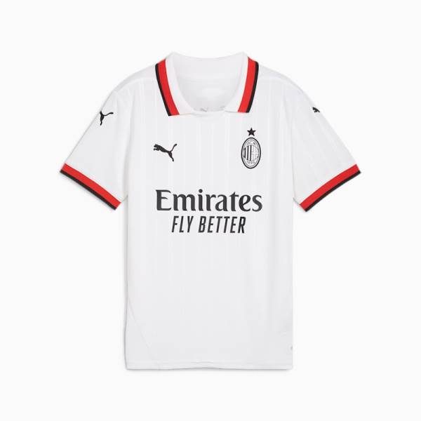 Jersey AC Milan 2024/25 Home Stadium Puma Football Kit White / Black / Red | Jersey-516