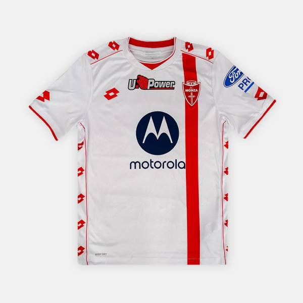 Jersey AC Monza 2024/25 Away Lotto Football Kit White / Red / Blue | Jersey-518