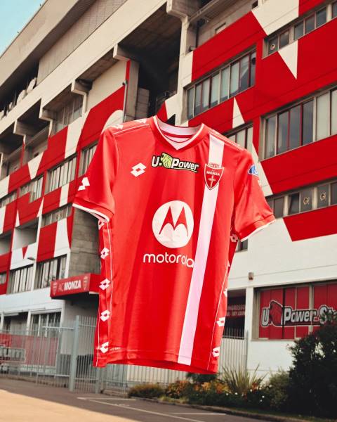 Jersey AC Monza 2024/25 Home Lotto Football Kit Red / White | Jersey-517