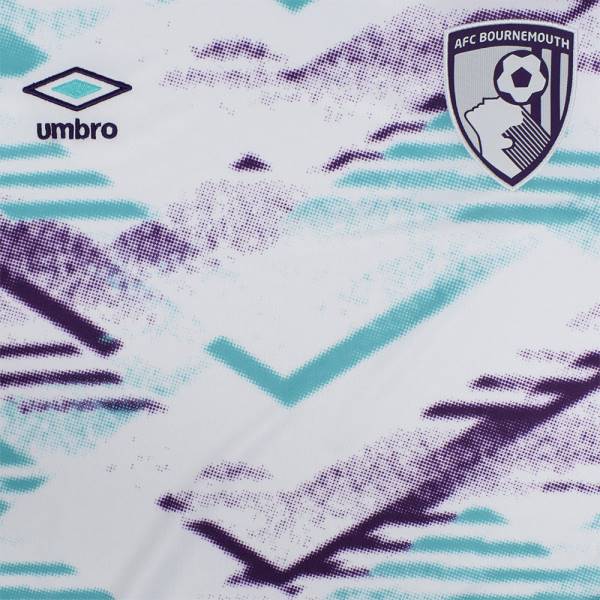 Jersey AFC Bournemouth 2024/25 Away Umbro Football Kit White / Unique / Purple | Jersey-243