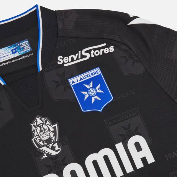 Jersey AJ Auxerre 2024/25 Away Macron Football Kit Black | Jersey-644