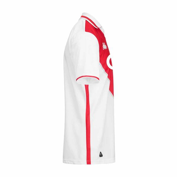 Jersey AS Monaco 2024/25 Home Stadium Kappa Football Kit White / Red | Jersey-677