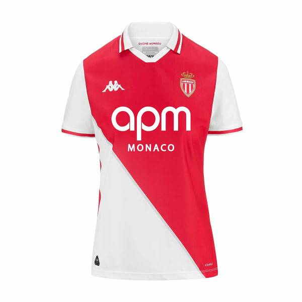 Jersey AS Monaco 2024/25 Home Stadium Kappa Football Kit White / Red | Jersey-678