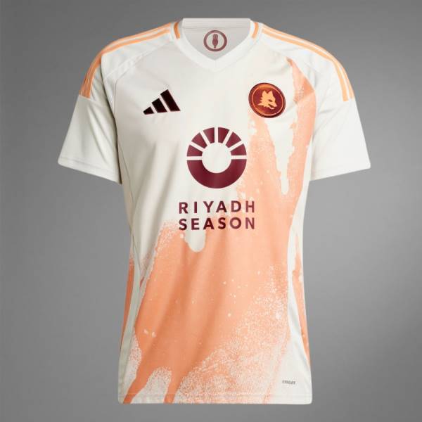 Jersey AS Roma 2024/25 Away Adidas Football Kit White / Orange | Jersey-528