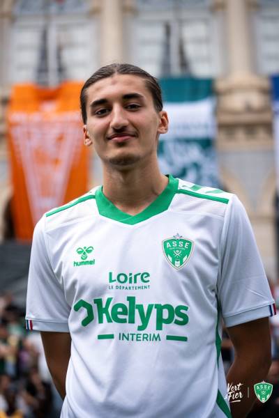 Jersey AS Saint-Étienne 2024/25 Away Hummel Football Kit White / Green | Jersey-713