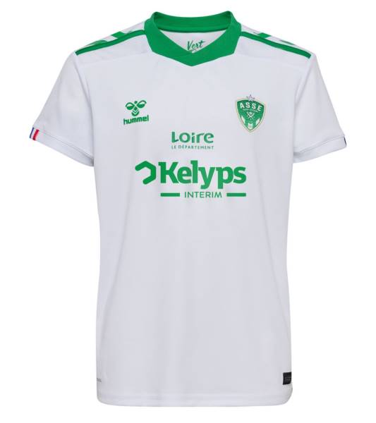 Jersey AS Saint-Étienne 2024/25 Away Hummel Football Kit White / Green | Jersey-713