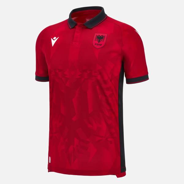 Jersey Albania National Team FSHF 2023/24 Home Football Kit Red / Black | Jersey-220