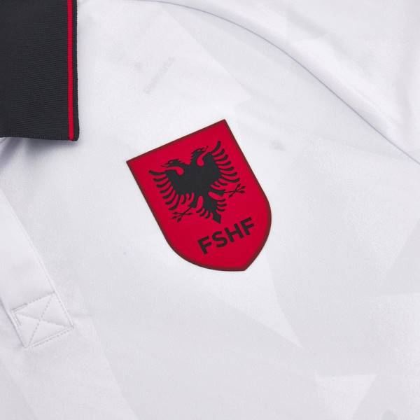 Jersey Albania National Team FSHF 2023/24 Away Football Kit White / Black | Jersey-221