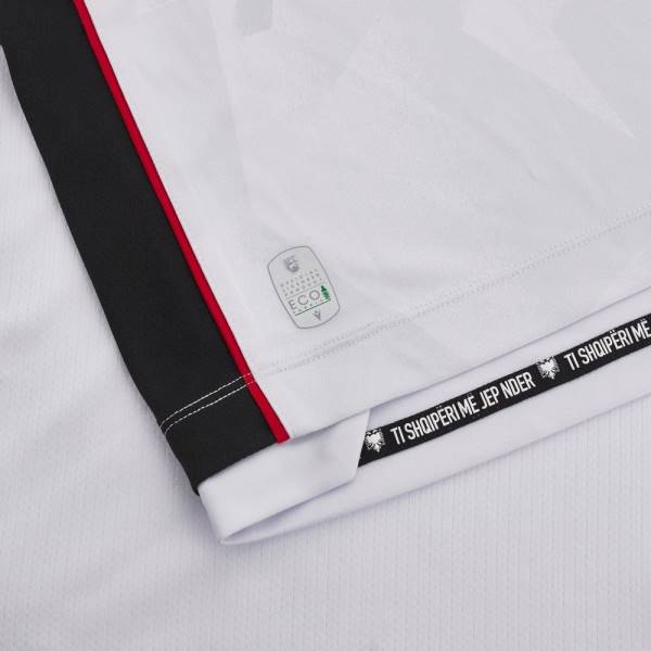 Jersey Albania National Team FSHF 2023/24 Away Football Kit White / Black | Jersey-221