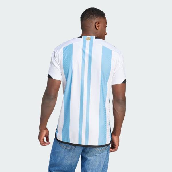 Jersey Argentina 2022 3 Stars Home Adidas Football Stadium Kit White / Blue | Jersey-165