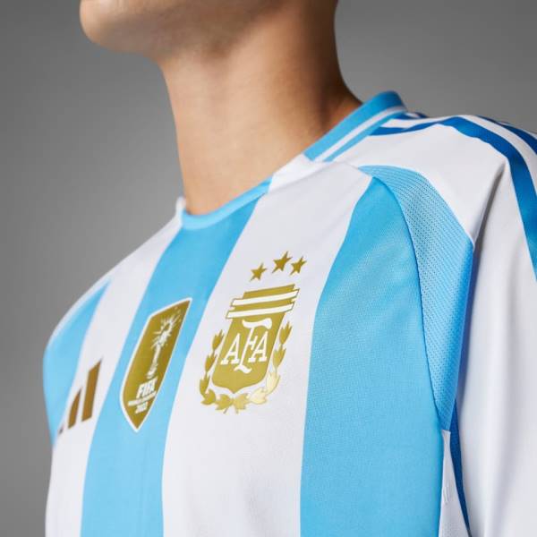 Jersey Argentina 2024 Home Adidas Football Match Kit White / Blue | Jersey-143