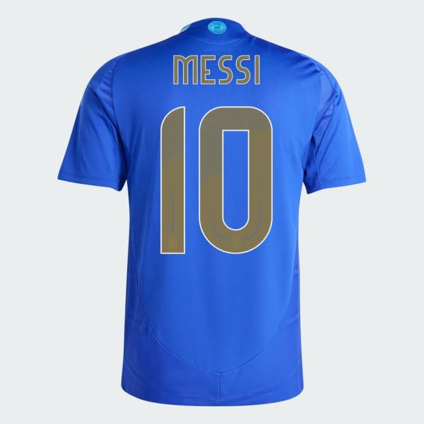 Jersey Argentina 2024 Messi Away Adidas Football Match Kit Blue | Jersey-160