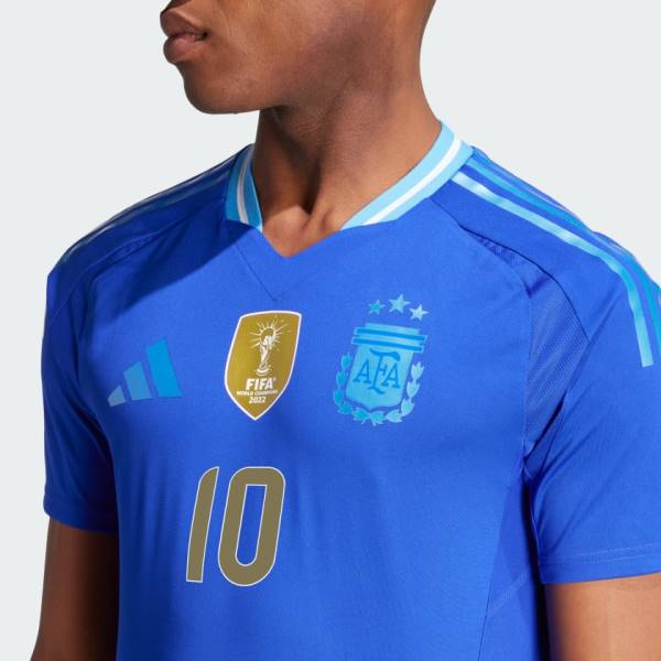 Jersey Argentina 2024 Messi Away Adidas Football Match Kit Blue | Jersey-160