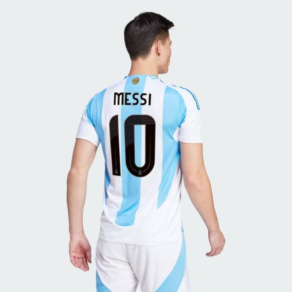 Jersey Argentina 2024 Messi Home Adidas Football Match Kit White / Blue | Jersey-156