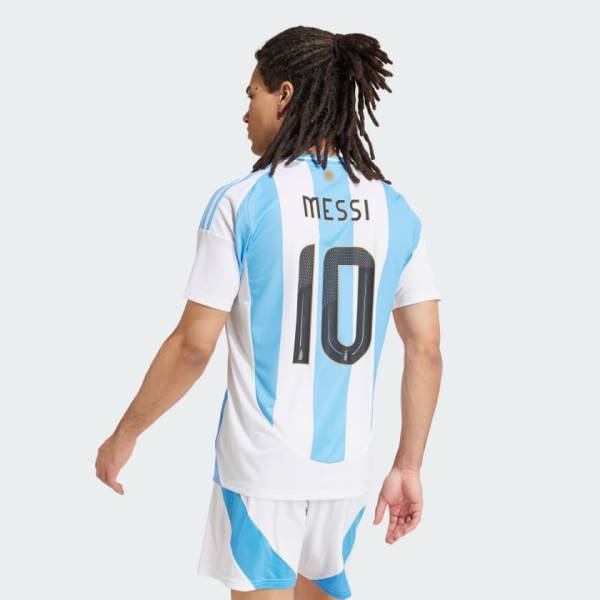 Jersey Argentina 2024 Messi Home Adidas Football Stadium Kit White / Blue | Jersey-157