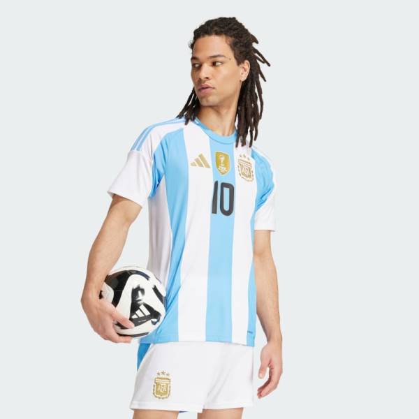 Jersey Argentina 2024 Messi Home Adidas Football Stadium Kit White / Blue | Jersey-157