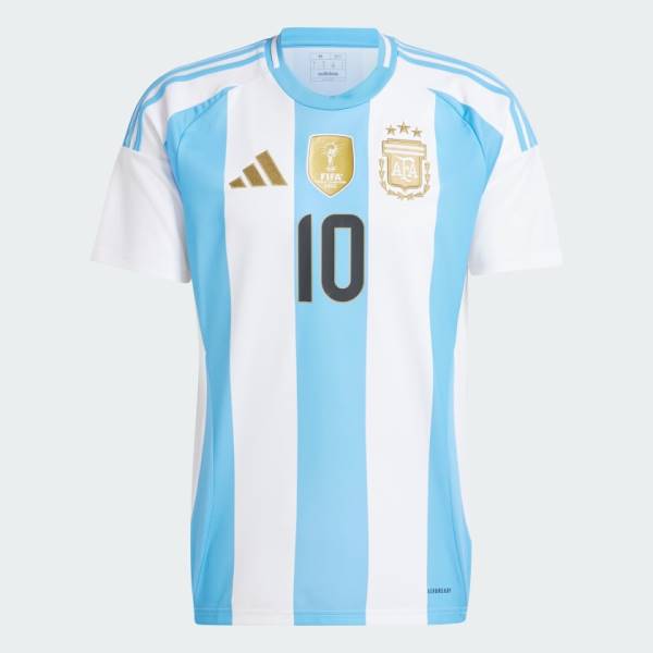 Jersey Argentina 2024 Messi Home Adidas Football Stadium Kit White / Blue | Jersey-157