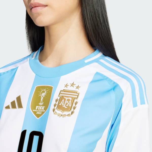 Jersey Argentina 2024 Messi Home Adidas Football Stadium Kit White / Blue | Jersey-158