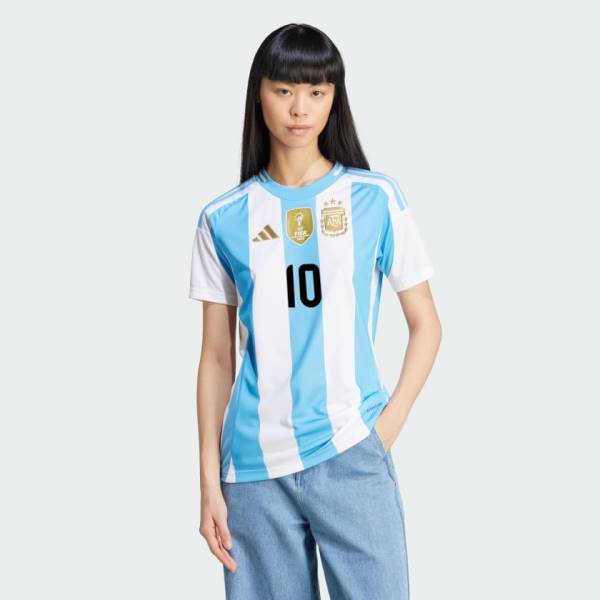 Jersey Argentina 2024 Messi Home Adidas Football Stadium Kit White / Blue | Jersey-158