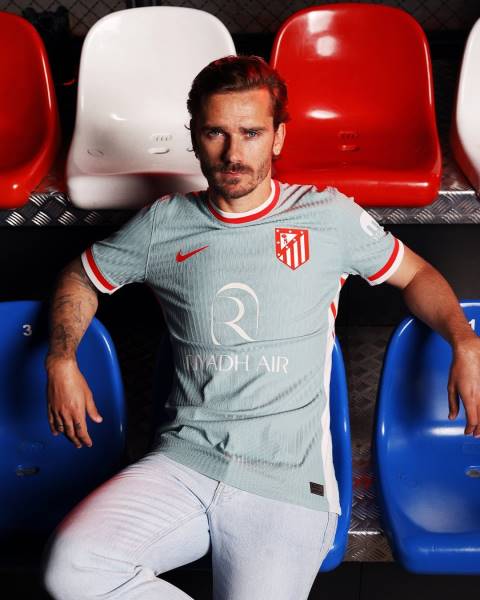 Jersey Atlético Madrid 2024/25 Away Stadium Nike Football Kit Beige / Blue | Jersey-370