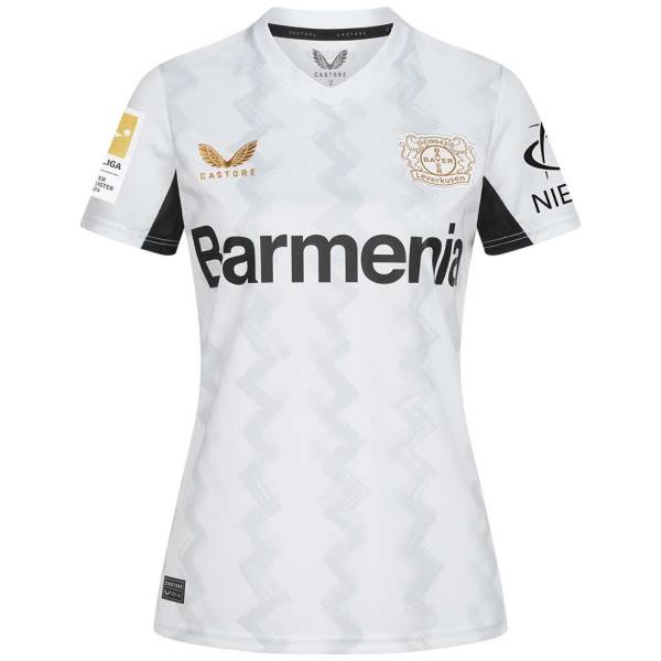 Jersey Bayer 04 Leverkusen 2024/25 Away Castore Football Kit White / Black | Jersey-542