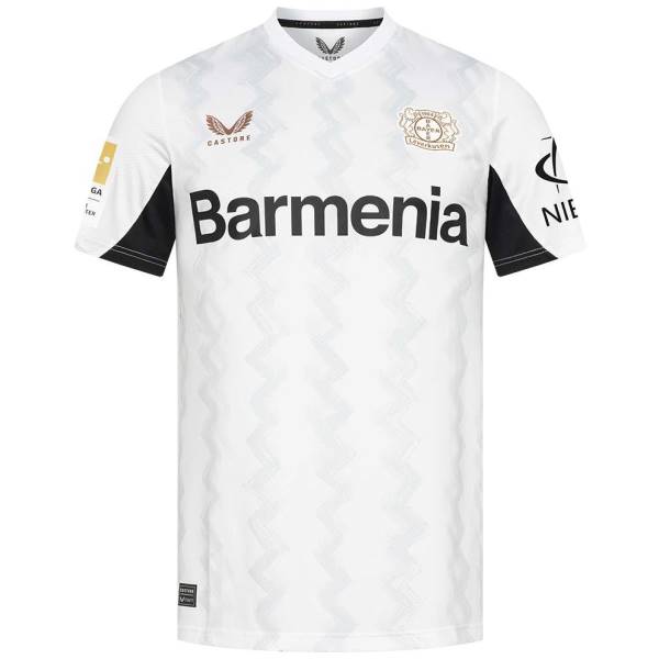 Jersey Bayer 04 Leverkusen 2024/25 Away Pro Castore Football Kit White / Black | Jersey-540