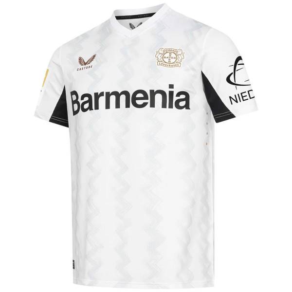 Jersey Bayer 04 Leverkusen 2024/25 Away Pro Castore Football Kit White / Black | Jersey-540