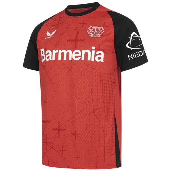 Jersey Bayer 04 Leverkusen 2024/25 Home Pro Castore Football Kit Red / Black | Jersey-536