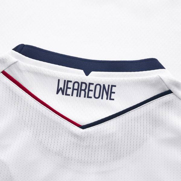 Jersey Bologna FC 2024/25 Away Macron Football Kit White / Red / Blue | Jersey-467