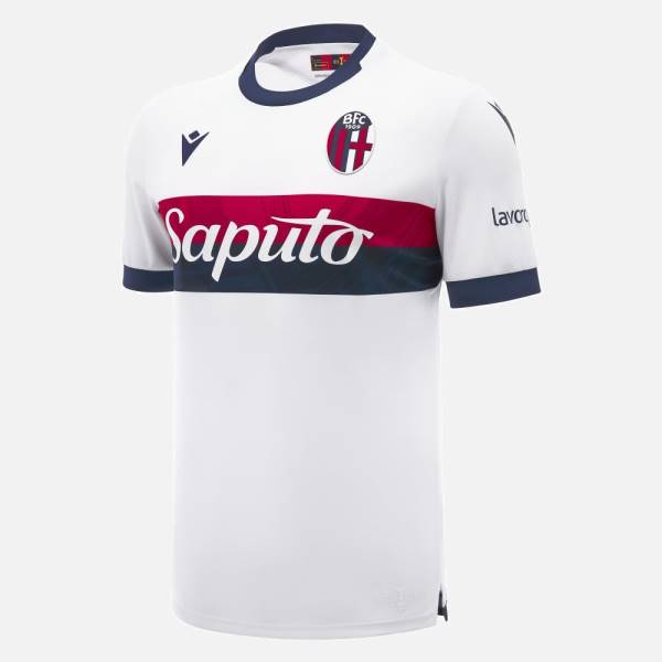 Jersey Bologna FC 2024/25 Away Macron Football Kit White / Red / Blue | Jersey-467