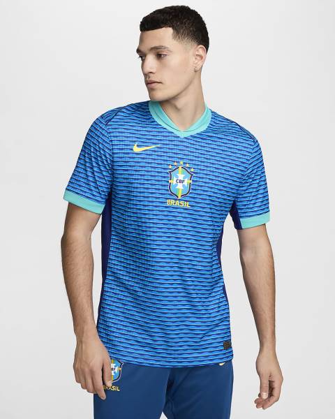 Jersey Brazil 2024 Match Away Nike Football Kit Blue | Jersey-86