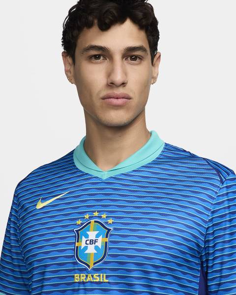 Jersey Brazil 2024 Stadium Away Nike Football Kit Blue | Jersey-87