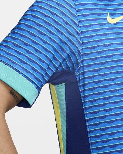 Jersey Brazil 2024 Stadium Away Nike Football Kit Blue | Jersey-87