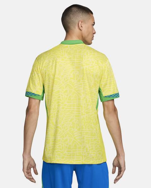 Jersey Brazil 2024 Stadium Home Nike Football Kit Yellow / Green | Jersey-83