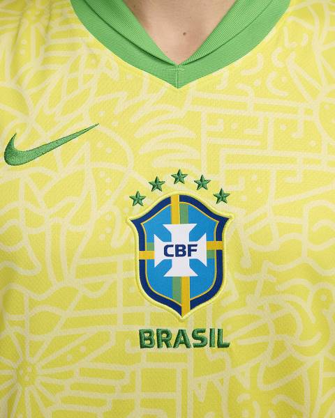 Jersey Brazil 2024 Stadium Home Nike Football Kit Yellow / Green | Jersey-83