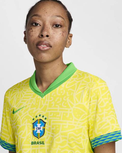 Jersey Brazil 2024 Stadium Home Nike Football Kit Yellow / Green | Jersey-84