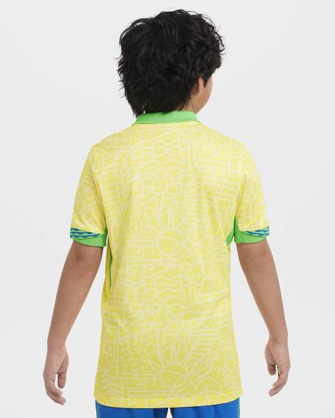 Jersey Brazil 2024 Stadium Home Nike Football Kit Yellow / Green | Jersey-85