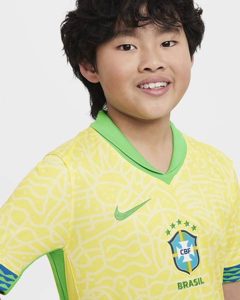 Jersey Brazil 2024 Stadium Home Nike Football Kit Yellow / Green | Jersey-85