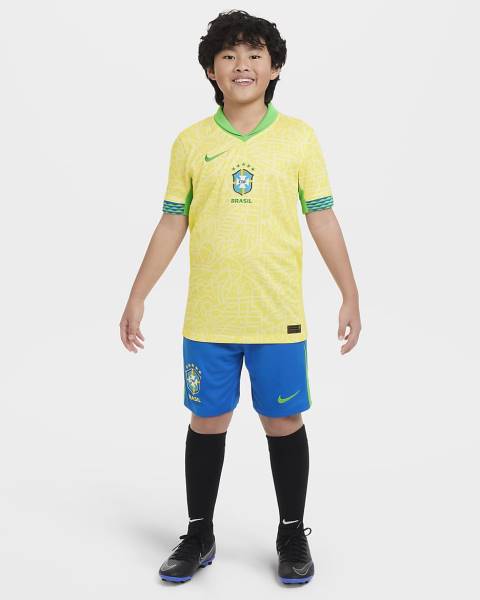 Jersey Brazil 2024 Stadium Home Nike Football Kit Yellow / Green | Jersey-85