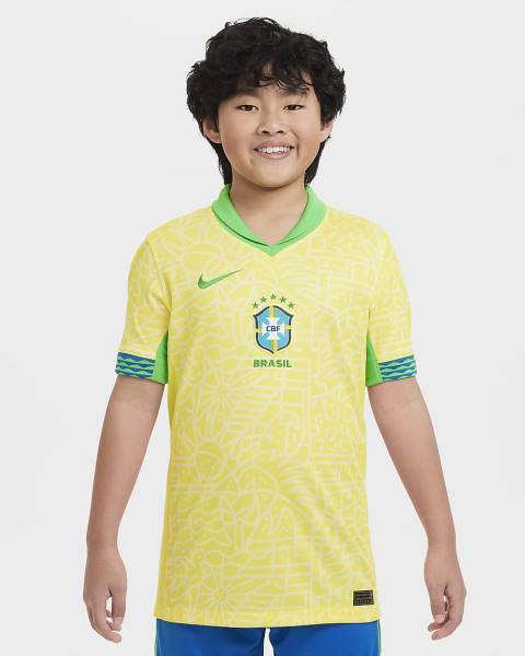 Jersey Brazil 2024 Stadium Home Nike Football Kit Yellow / Green | Jersey-85